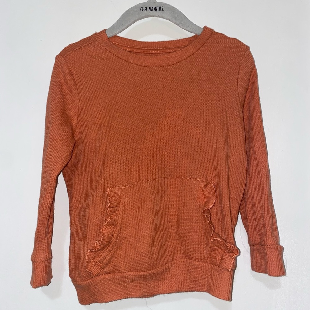 Toddler Girl Waffle Knit Sweater